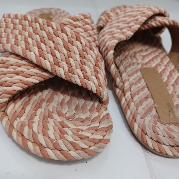 Salt And Umber Rope Slilde Sandals - Picture 2 of 5